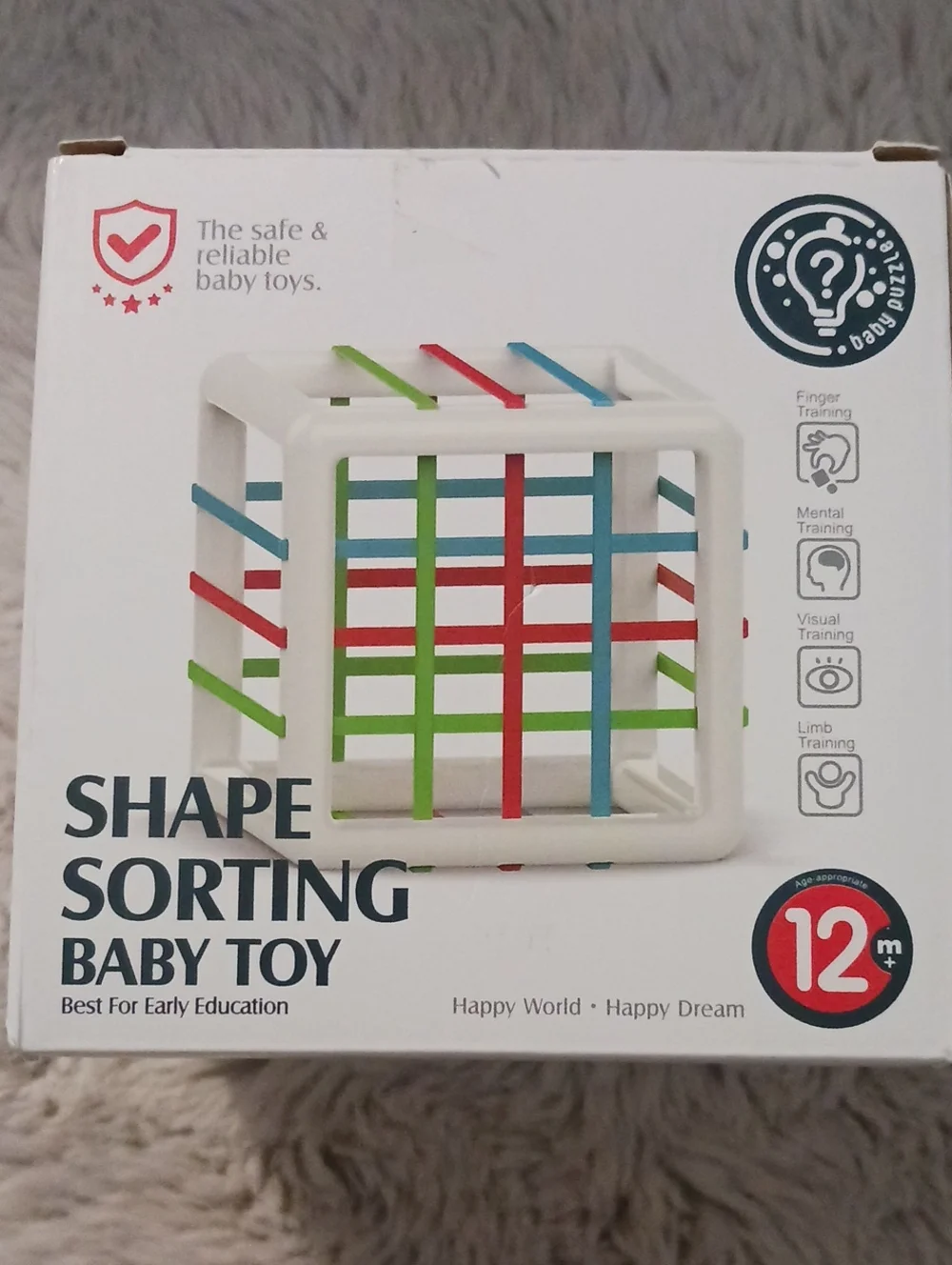Shape Sorting Baby Toy - Multicolor Cube for Kids